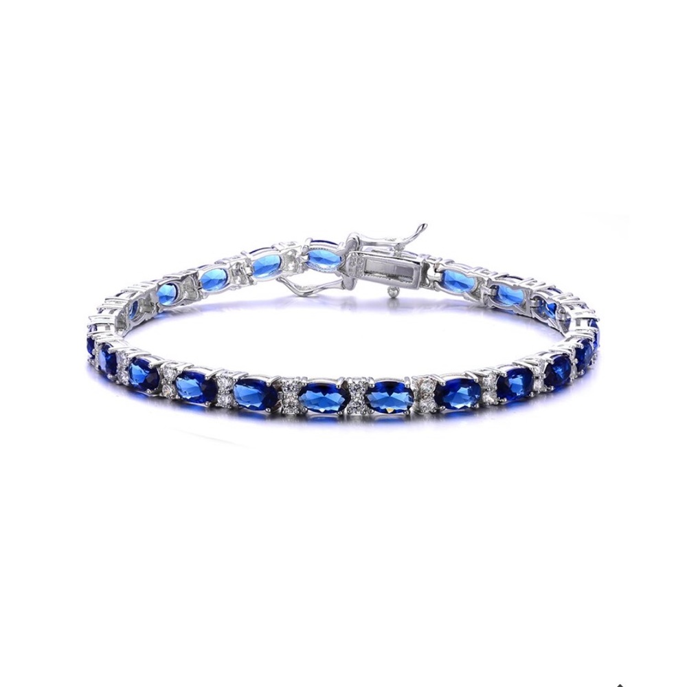 Genevive CZ Silver Bracelet